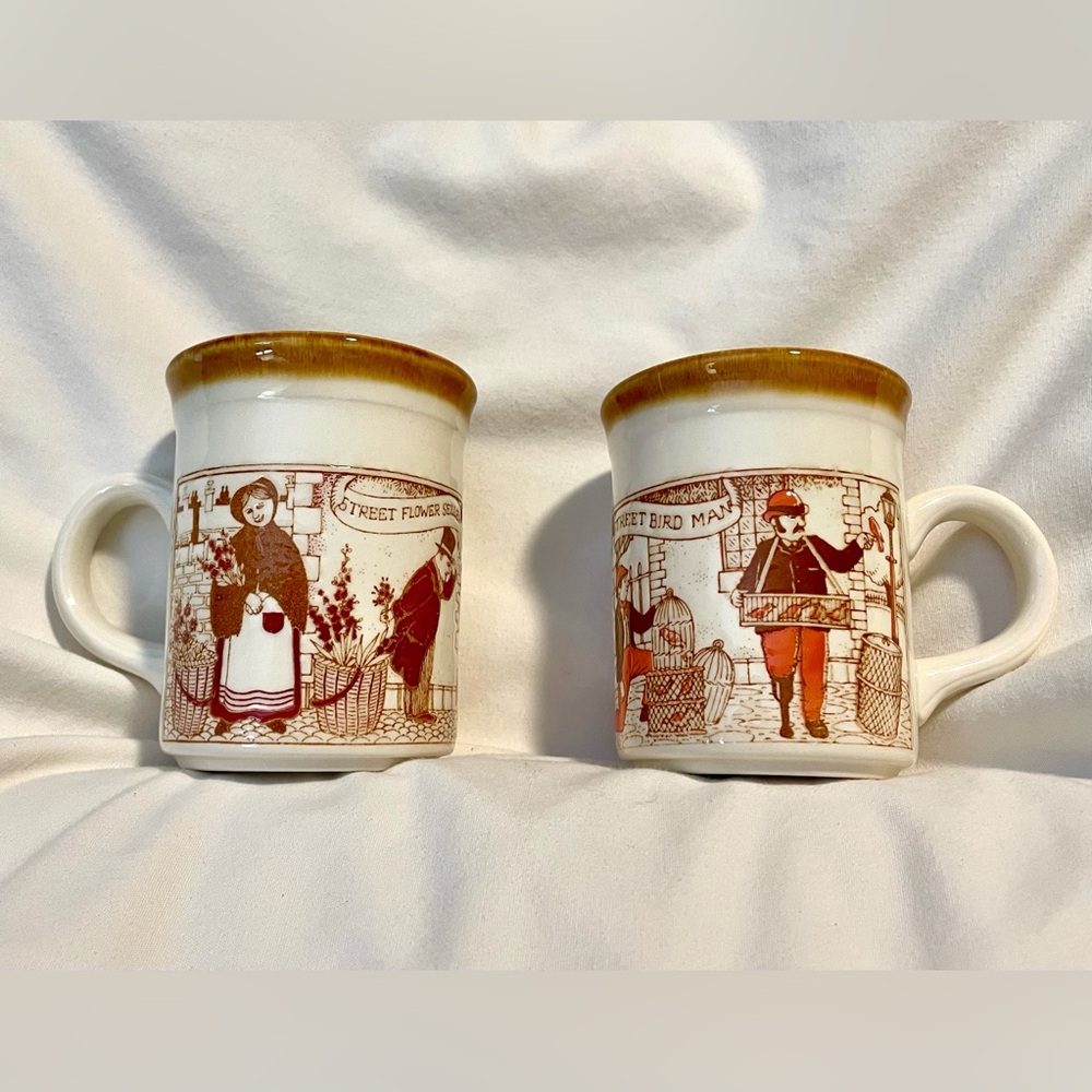 *EUC* BILTON’S English Street Market Scenes - Made in England - Ceramic Mugs